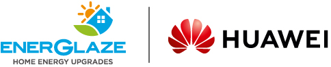 Huawei and Energlaze logos